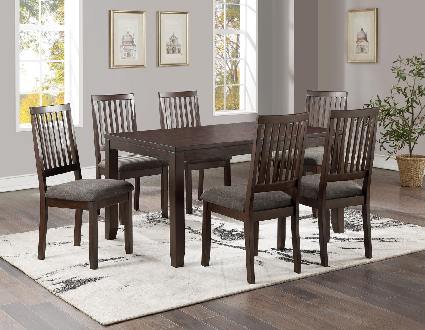 Yorktown 7-Pack Dining (Set Includes Table & 6 Dining Chairs)