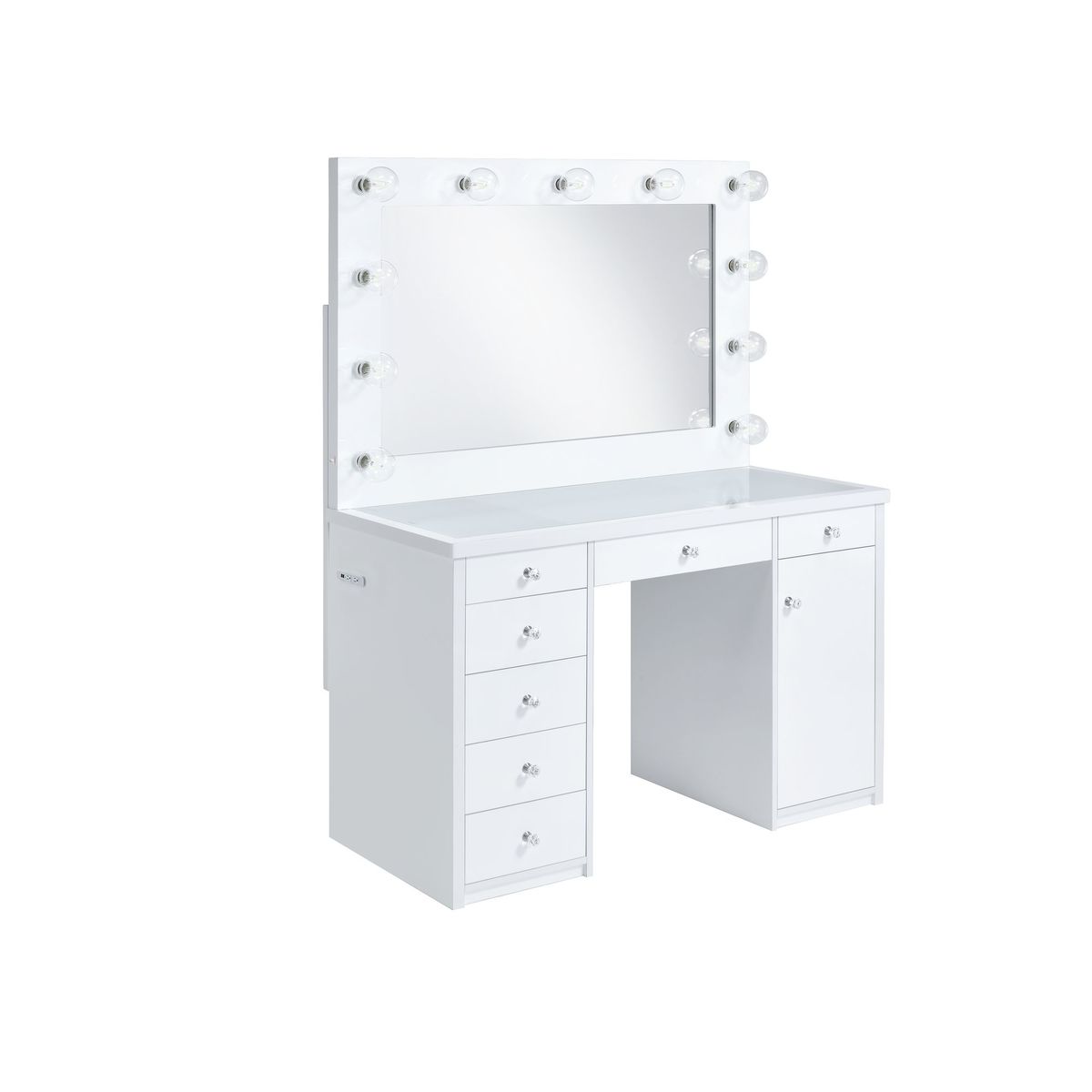 Amia Complete Dressing Table with Lightbulbs