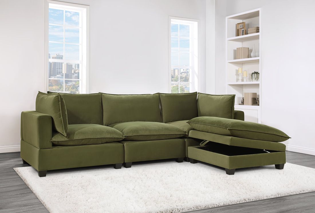 Olive Cloud 121" Sectional