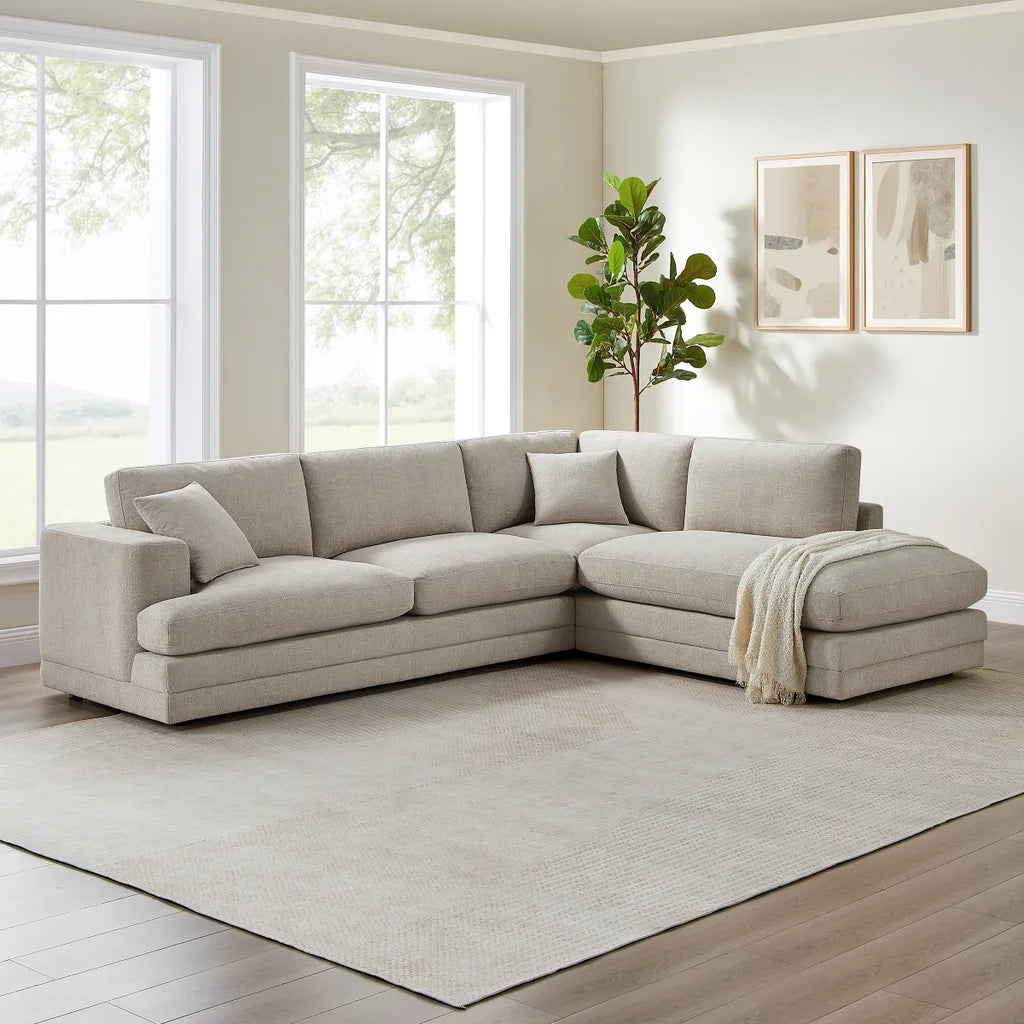Derry 2-Piece Fabric Sectional