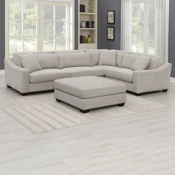 Evelynne Fabric Sectional with Ottoman