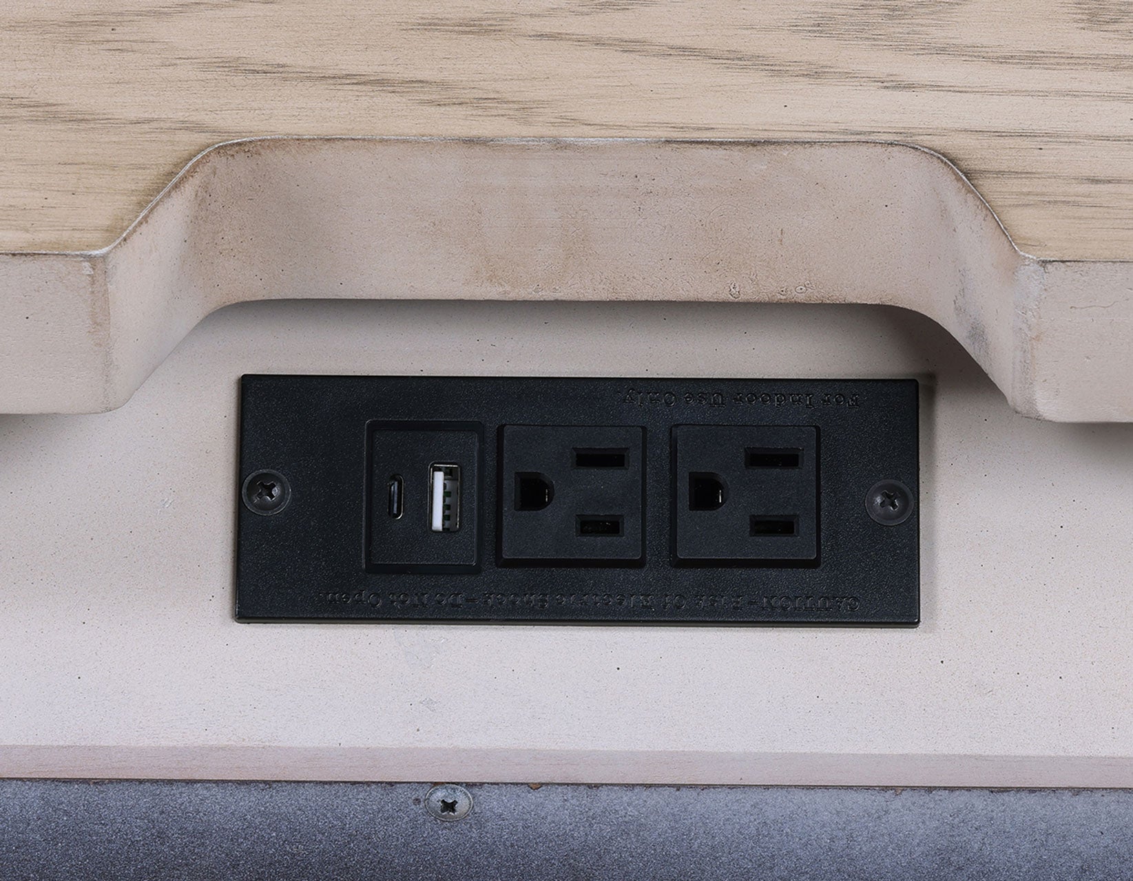 Henry Reeded 3-Drawer Nightstand with USB & Electric Outlets