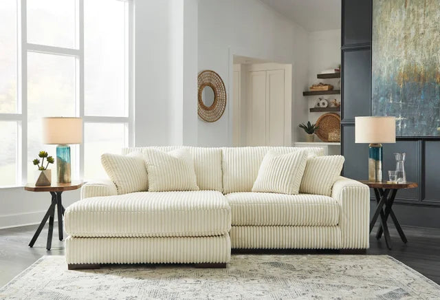 Lindyn Ivory Small Chaise Sectional