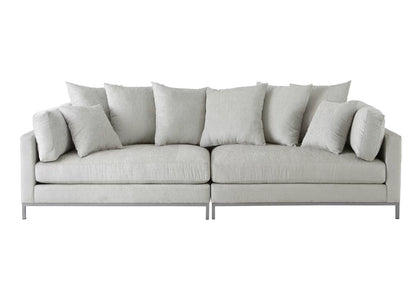 Veda 118" Square Arm Sofa with Reversible Cushions - We Live Cozy